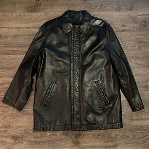 Danier genuine leather men’s coat thermolite removable quilted liner medium